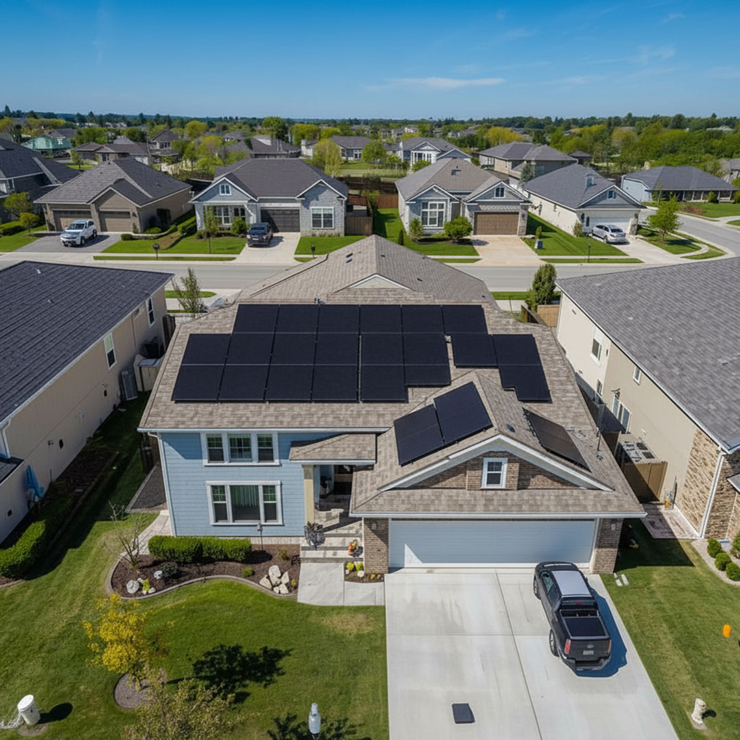 Nabu Energy professional solar panel installation team fitting solar panels in the Bay Area