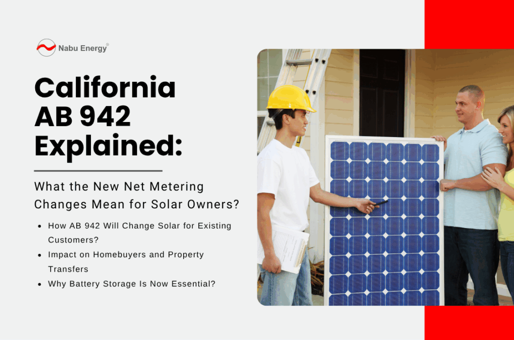 California AB 942 Explained: What the New Net Metering Changes Mean for Solar Owners.