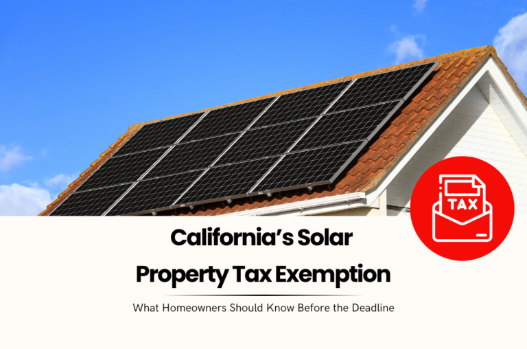 California Solar Property Tax Exemption and the Approaching Deadline