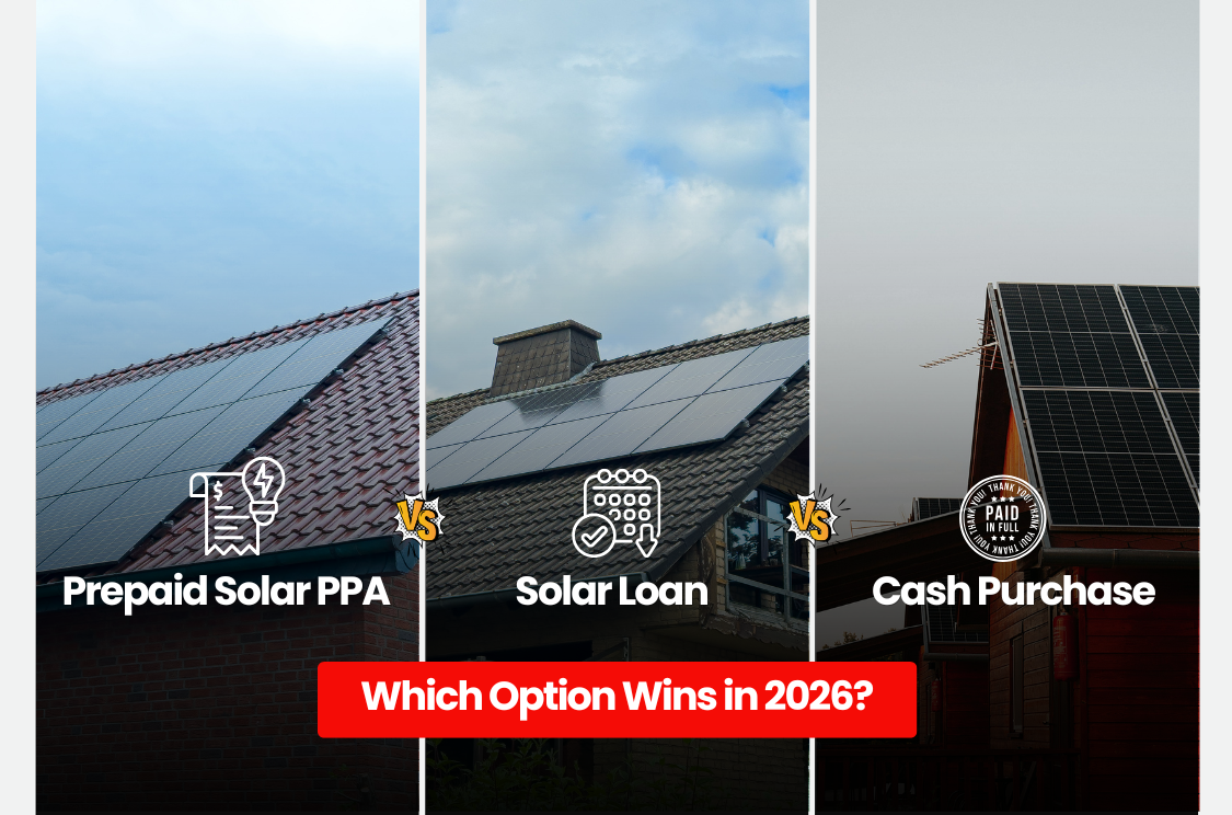 Comparing Prepaid Solar PPAs, Solar Loans, and Cash Purchases in California (2026)