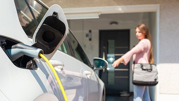 Residential EV charging station installation for a California home by Nabu Energy