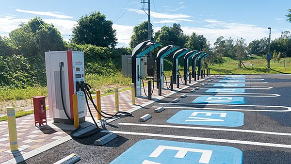 Commercial EV charging station installation for Bay Area businesses by Nabu Energy