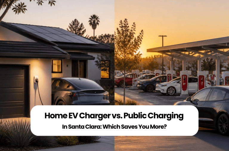 Home EV Charger vs. Public Charging in Santa Clara: Which Saves You More