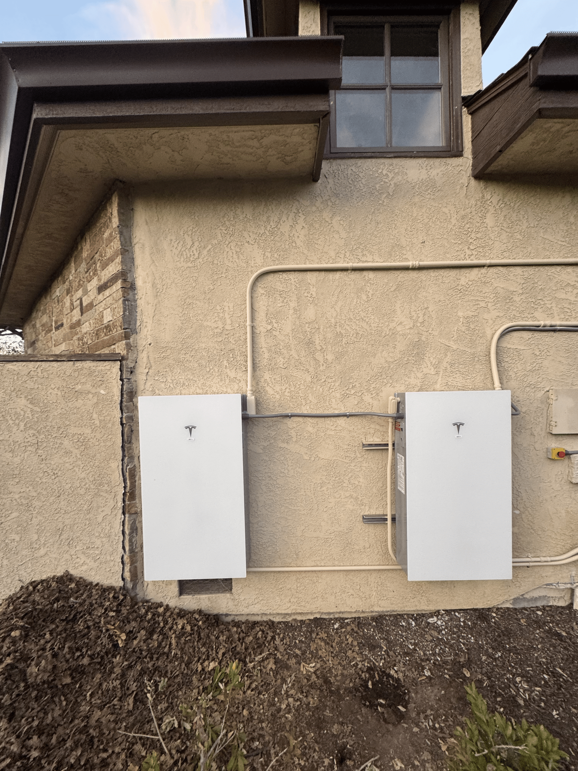 Home battery storage installation connected to a residential electrical system in Sunnyvale