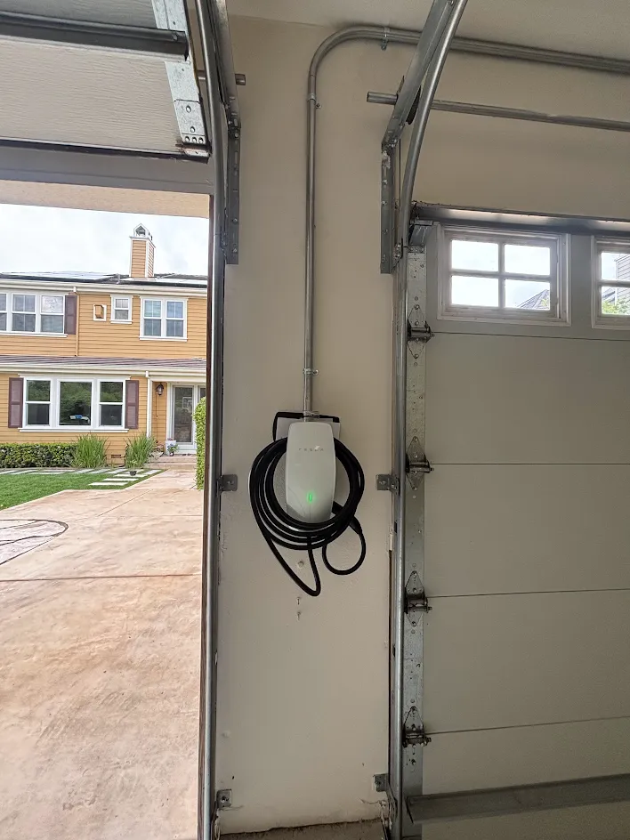 Level 2 EV charger installation in Milpitas