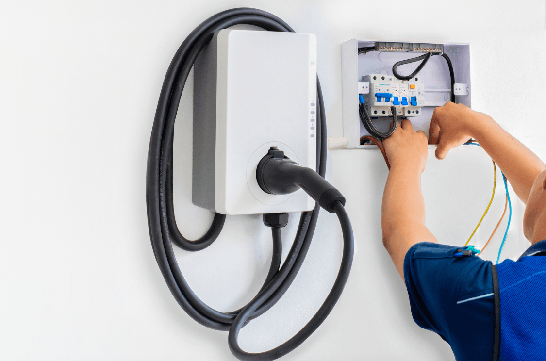 Professional EV charger installation by Nabu Energy