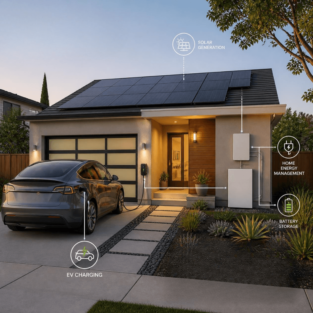 Planning solar and EV charging together can help homeowners account for future electricity demand.