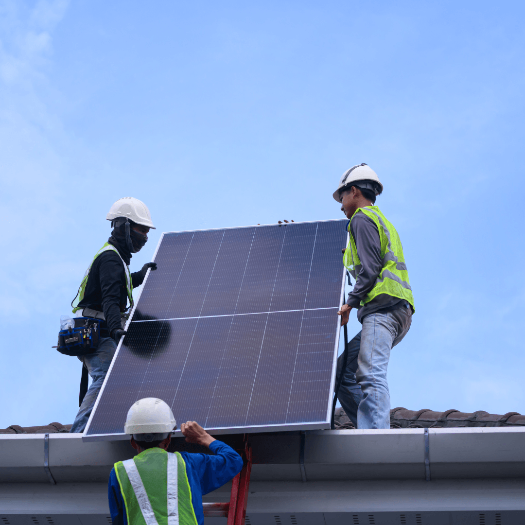 Residential solar panel installation process in Fremont